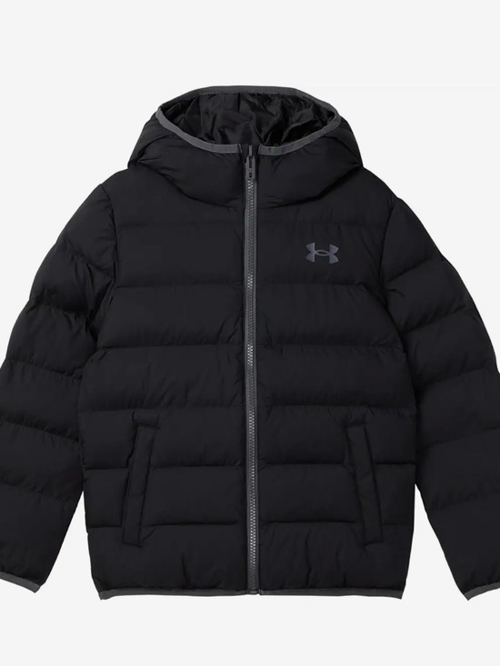 Under Armour Other - Under Armour Black Hooded Quilted Puffer Jacket